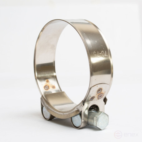 Single-bolt metal power clamp 70-75 mm, 1 piece