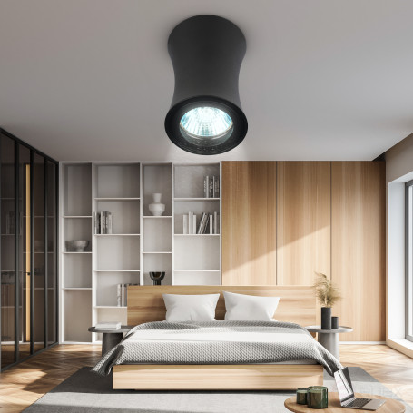 Светильник накладной ЭРА OL19 BK под лампу MR16 GU10 черный