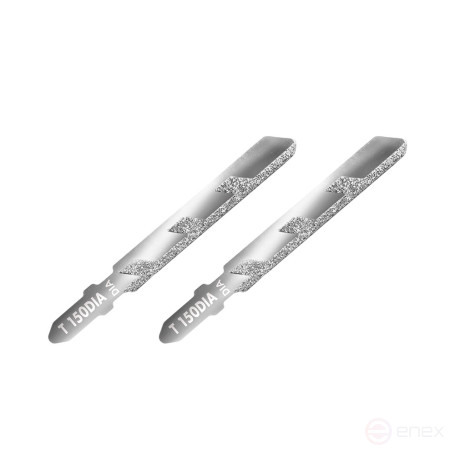 Пилки для лобзика по плитке ПРАКТИКА тип T150DIA 76 х 50 мм, чистый рез, АЛМАЗНЫЕ (2шт.) (036-117)