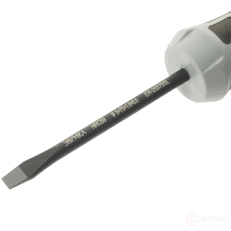 Slotted screwdriver SL5.5x75mm Ø5mm magnetic, rod S2, with holder HRC≥59 ER-25575SL EUREKA /1/12/144 NEW