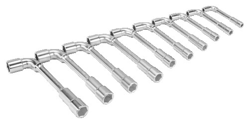 Set of curved socket wrenches series 29M, 8 - 19 mm, 10 pcs