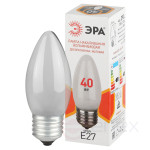 Incandescent lamp ERA B-40-E27-230-FR 40W 230V candle matte color box E27