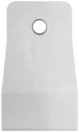 White rubber spatula 40 mm