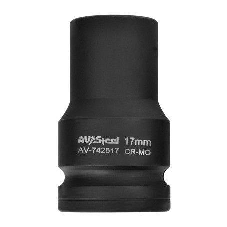 Головка ударная 4-гранная - футорка 1" 17 мм