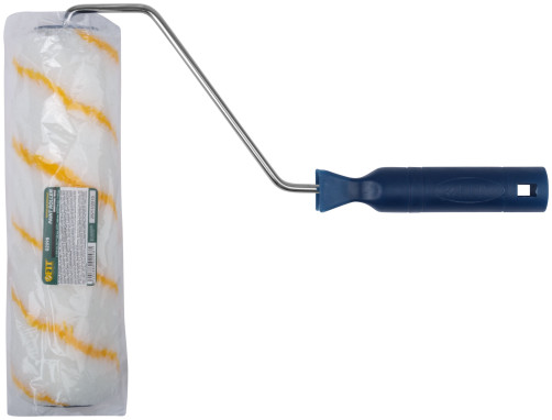 Валик полиакрил/полиэстер/хлопок, с желтой полосой, каркасная система, диам. 40/60 мм; ворс 6мм, 230 мм