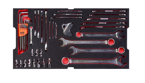 Fit&Go Набор шарнирных головок 1/4/гаечных ключей/шестигранников в ложементе, 44 предмета