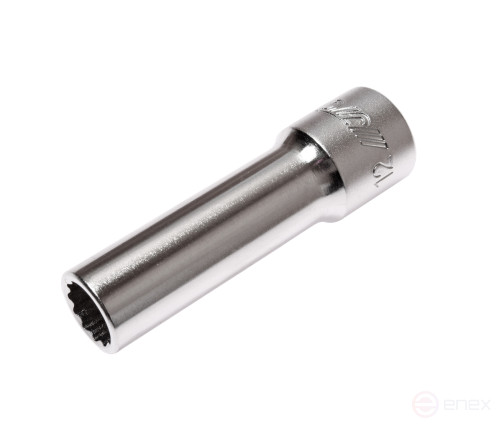 Головка торцевая 1/2" 12мм 12-ти гранная глубокая L=76мм JTC