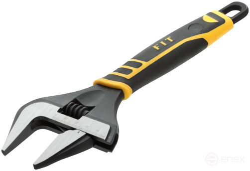 Adjustable "Style" wrench, narrow jaws, scale, extra magnification.gripper, rubberized. handle 250mm (50mm)