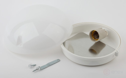 Светильник ЭРА НБП 06-60-012 Сириус антивандальный IP54 E27 max 60Вт D220 круг матовый