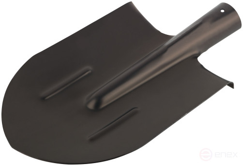 Bayonet shovel without handle, lightweight, with stiffeners 195x350 mm