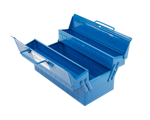 Ящик для инструмента 345х160х165 металлический 3-х секционный SITOMO