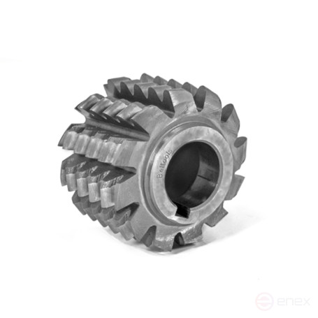 Screw milling cutter for sprocket teeth t=9.525 dp=6.35 B P6M5 (2523-0036) 71x56x27 (2gr.45 min.) 4162 Z=12 isp1 Beltools