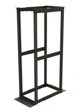 ORK2A-4268-RAL9005 Open rack 19-inch (19"), 42U, height 2070 mm, two-frame, width 550 mm, depth adjustable 600-850 mm, color black (RAL 9005)