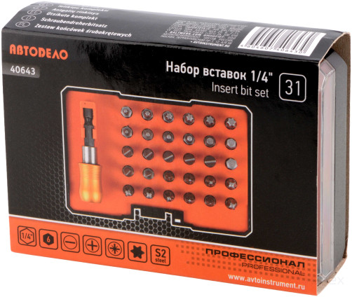 Набор вставок BIT 31пр. (АвтоDело PRO) 40643