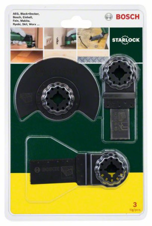 Starlock Wood starter kit for multifunction devices, 3 pcs.