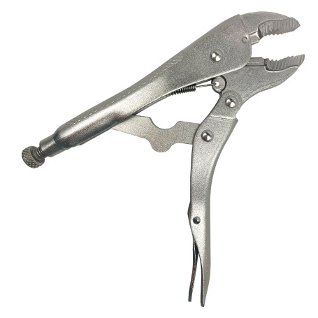 Locking pliers with curved clips 180mm CR-V prof WP231058 WORKPRO