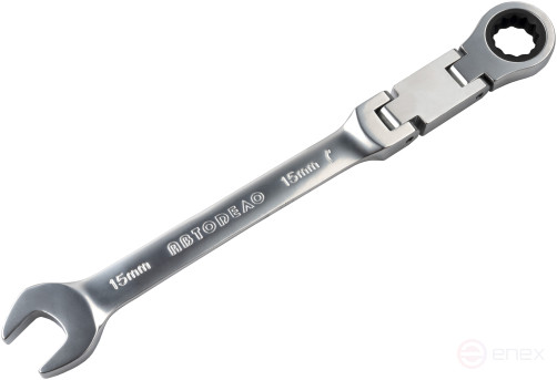 Набор комб.трещоточных ключей с двойным шарниром (АвтоDело) 8шт.(сумка) 30227