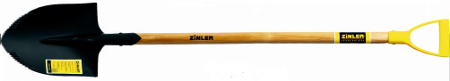Лопата штыковая универсальная с зубьями с деревянным черенком 960 мм и ручкой ЛЗУЧ3р
