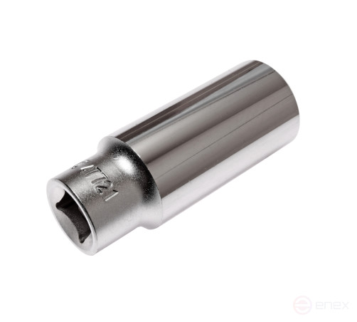 Головка торцевая 1/2" 21мм 12-ти гранная глубокая L=76мм JTC