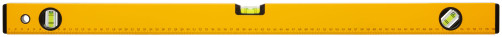 Уровень "Стайл", 3 глазка, желтый усиленный корпус, фрезер. рабочая грань, шкала, Профи 800 мм
