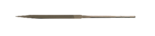 Flat pointed file without handle, 160 mm, personal notch