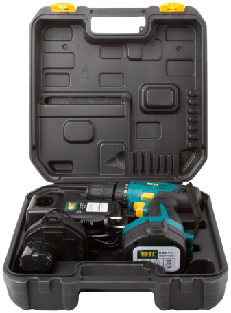 Drill-Screwdriver acc. 14.4 V; 0-350/1250 rpm; 27 Nm; 2 (Ni-Cd) 1.5 Ah; 1 hour; diode; res. tilt; case