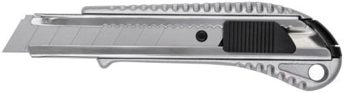 Technical knife "Classic" 18 mm, reinforced, metal. housing, rubber insert