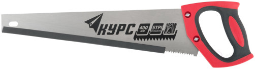 Universal wood hacksaw, 4.5 mm pitch, plastic rubberized handle 400 mm