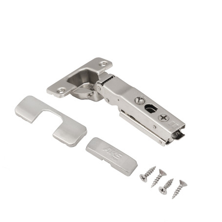 Overhead hinge with door closer 48mm h0 clip-on AKS PLUS 3D narrow (self-tapping screws, plugs)