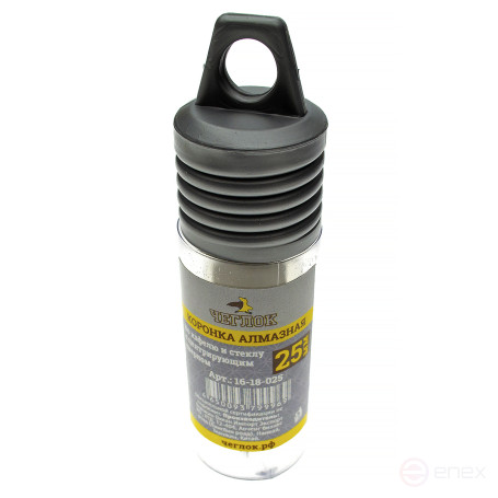 Коронка алмазная по кафелю и стеклу 25 мм с ц/с, Чеглок (10/120)