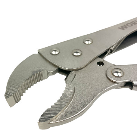 Locking pliers with curved clips 250mm WP231071 WORKPRO