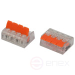 ERA terminal NO-225-351 universal 221-414 compact with levers 4-wire 0.2-4 mm2 pack of 20 pcs