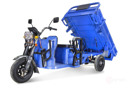 Cargo electric tricycle Rutrike Size 1700 60V1200W, matte blue