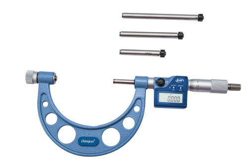 Digital IP65 Micrometer with Replaceable Measuring Heels 100-200mm/4-8"; 0.001mm/0.00005"