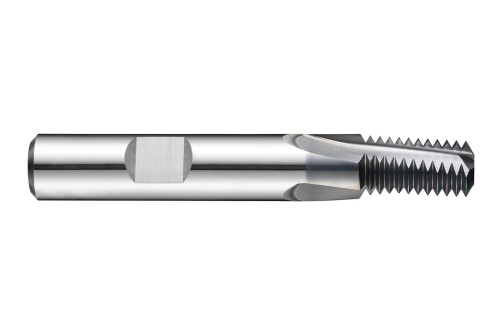 A milling cutter for threading with a spiral angle of 10° Ø 19.9 NPT 1". 2"