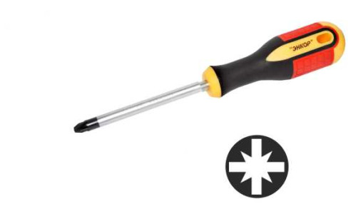 Screwdriver RZ1x75 mm, three-component handle