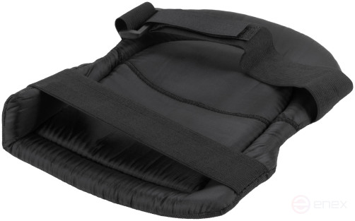 Protective knee pads with plastic cups