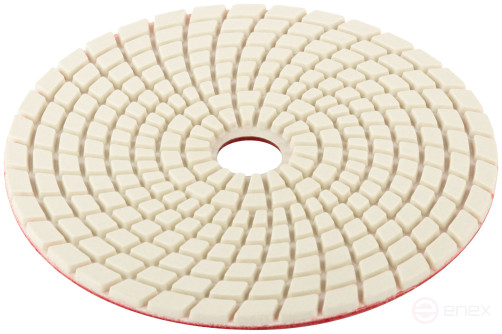 Алмазный гибкий шлифовальный круг АГШК (липучка), влажное шлифование, 125 мм, Р 400