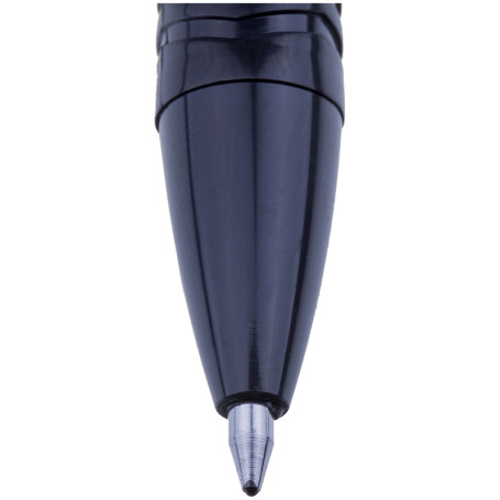 Ручка гелевая автоматическая Crown "Auto Jell" черная, 0,7м, дизайн