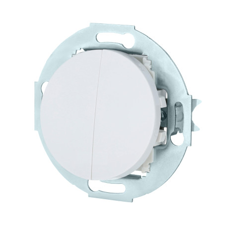 Two-key switch (circuit 5) 16 A, 250 B (white) Vintage