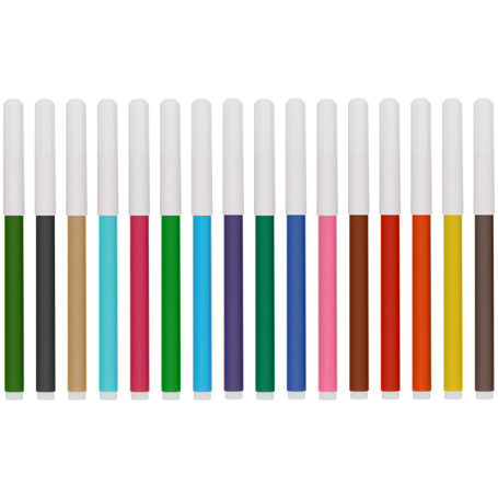 Фломастеры СТАММ "Автомобили", 18цв., смываемые, пакет, европодвес