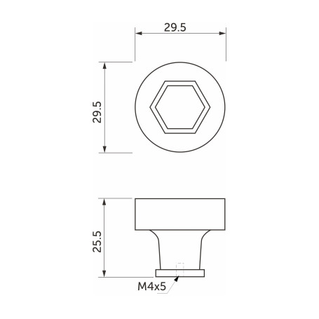 Ручка меб. FONDO, матовый черный, AKS