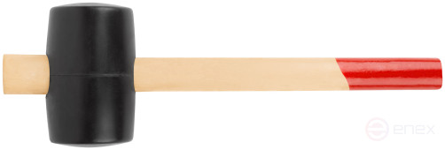 Rubber mallet, wooden handle 70 mm ( 750 gr )