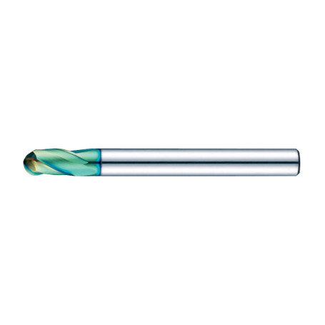 Spherical milling cutter D2x5x50x6 Z3 TiSiN-nano