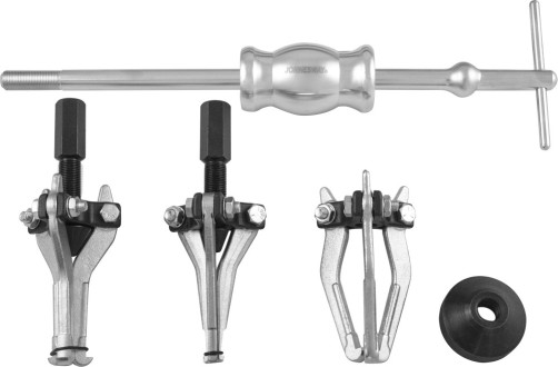 AE310008 Bearing pullers with internal/external grippers and reverse hammer in the set, gripping range 15-80 mm