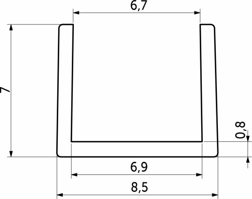 The end plate is 6 matte (L=0.6) AKS