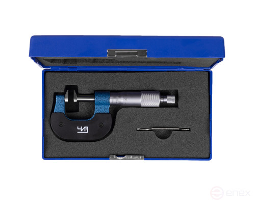 Микрометр зубомерный МЗ - УС - 25 0,01 с усеченными пяткой и винтом ЧИЗ