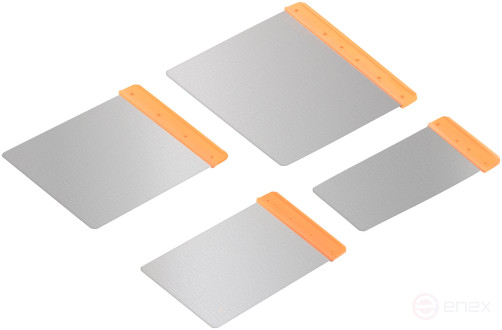 Набор "японских" шпателей, нержавеющая сталь, 4 шт: 50/80/100/120 мм