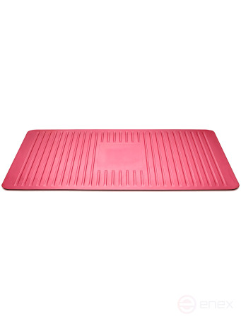 Anti-fatigue mat "Flowers", 51x99 cm, red