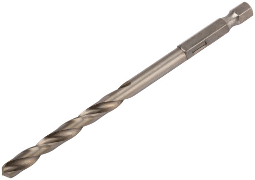HSS drill bit for metal,polished, U-shank for a bit, ind. packing 6.0 mm